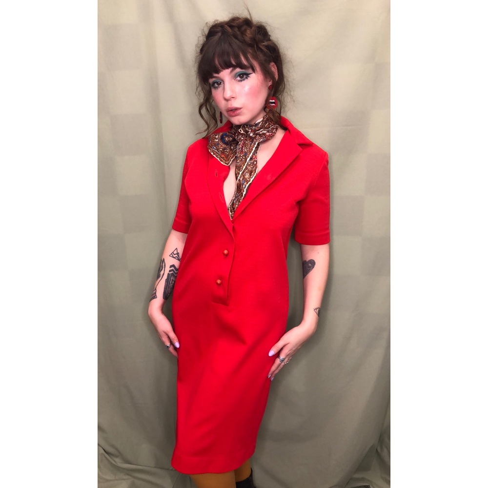 🔴60s mod midi dress🔴